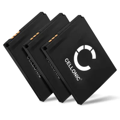 3x Battery for AVM Fritz Fon 2000, 2446, C4, C5, M2, MT-F - 750mAh 312BAT006,BAK130506 Battery Replacement Cordless Phone DECT IP