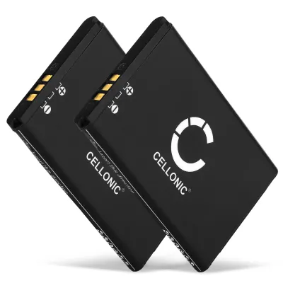 2x Batteria CELLONIC® 043048,C0487,SV20405855 per telefono Swissvoice ePure / ePure fulleco DUO Ricambio affidabile da 650mAh per il tuo fisso/cordless