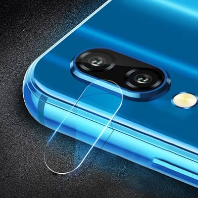 subtel Camera Lens Protector for Samsung Galaxy M20 (SM-M205) Phone / Smartphone - Camera lens protective cover 0,30mm Full Glue Crystal Clear 9H Tempered Glass Anti-Scratch Camera Cover