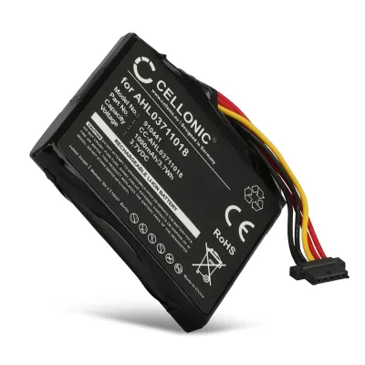 Batteria CELLONIC AHL03711018 VF1C 4CQ02 per navigatore GPS TomTom GO 1000 1005 GO 2405M 2405T GO Live 1000 Live 1005 Live 2050 Live 14644 Affidabile ricambio 1000mAh compatibile al 100%