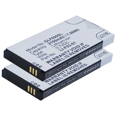 2x Batteria subtel LI-F03-01 per navigatore GPS Golf Buddy DSC-GB600 GB3-PT4 Platinum 4 PT4 Affidabile ricambio 2100mAh compatibile al 100%