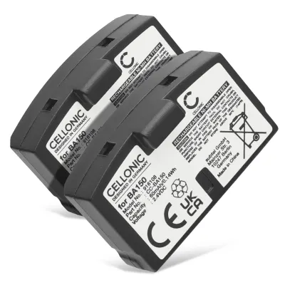 2x BA 151 Batteries for Sennheiser RS 400, IS 150, RI 50 Set TV, HD 60, TI 810, RS 2400, Audioport A 200 - BA 150/ BA 152 Replacement Headphones Battery Pack - 60mAh