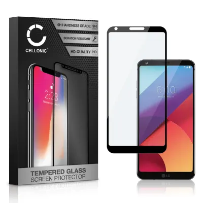 Vetro temperato CELLONIC® per LG G6, screen protector (3D Full Cover 9H 0,33mm Full Glue) nero Pellicola salva schermo per telefono cellulare smartphone