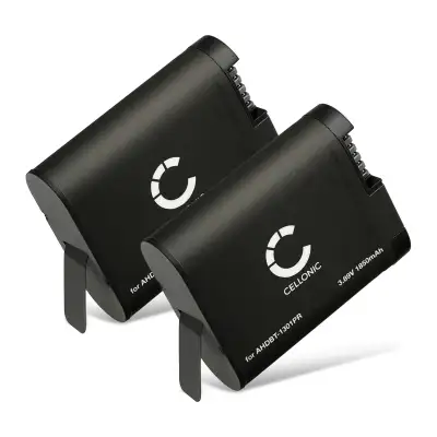 2x Batterij voor GoPro Hero 13, AHDBT-1301 AHDBT-1301PR Accu (1900mAh, 3.89V) van CELLONIC