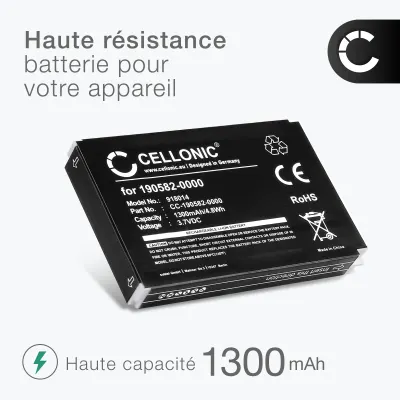 2x Batterie 190582-0000,F12440056,K398,L-LU18 pour télécommande Logitech Harmony 1000 Remote 1100 1300mAh