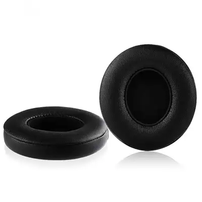 Kit di 2 cuscinetti di ricambio per apparecchi auricolari, cuffie headset Beats Solo 2.0, Solo 3.0 (Solo 2, Solo 3) paraorecchie, earpads, sostituzione spugnette con comoda imbottitura