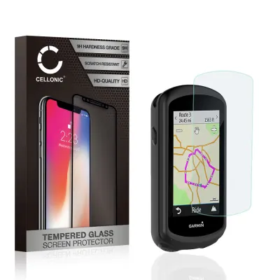 Back Cover + Screen protector for Garmin Edge 1030 / Edge 1030 Plus - Silicone, Black Case