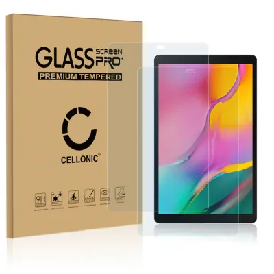 2x Protector de pantalla tablet Samsung Galaxy Tab A 10.1 2019 (SM-T510 / SM-T515) de CELLONIC® - (Calidad HD / 3D Full Cover / 0,33mm / 9H), Tablet Screen protector, Tempered glass, Cristal templado