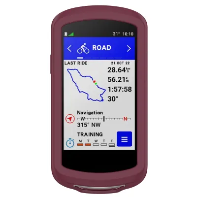 subtel® Funda Garmin Edge 1040 / Edge 1040 Solar, Funda de Silicone para dispositivos GPS bicicleta - Funda protectora en Back Cover Bumper Case Shockproof