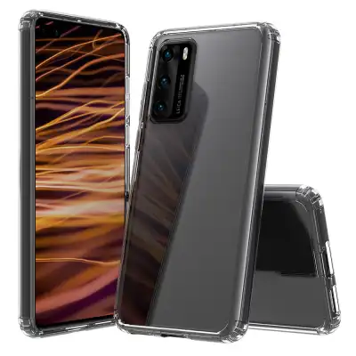 subtel Phone Case for Huawei P40 TPU Protective Bumper Hardshell Back Cover Hardcase - Crystal Clear