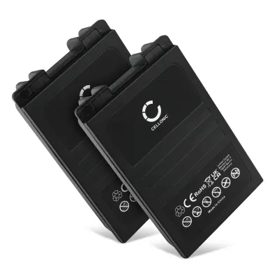 2x Battery for Autec CB71.F, FUA10, UTX97 transmitter MH0707L, NC0707L (2000mAh, 7.2V) from CELLONIC