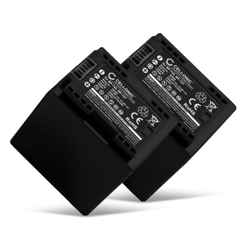 2x Batteri for Canon LEGRIA HF R306, HF R506, HF R57, HF Batteri til Canon LEGRIA HF R706 Canon LEGRIA HF R57 . På