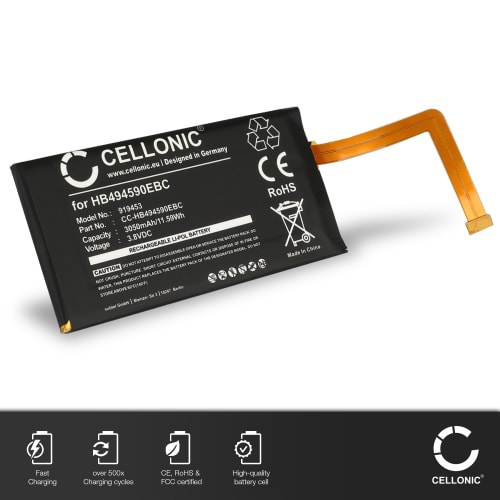 Batteri Huawei Honor 7 til kun 129kr. Huawei Honor 7 Batteri HB494590EBC