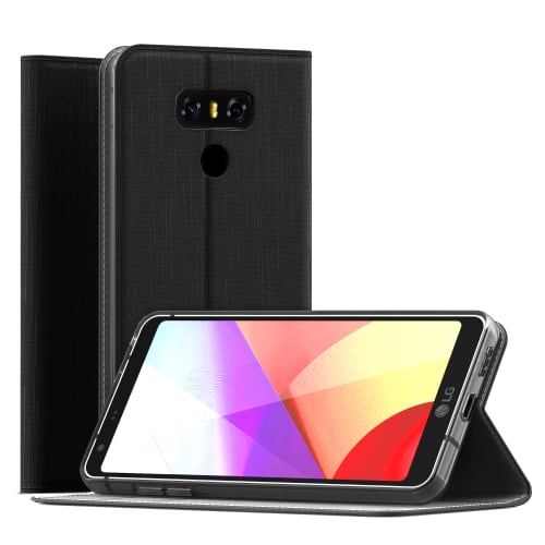 Plånboksfodral för LG G6 PU läder, svart fodral, väska Plånboksfodral för LG G6 PU läder, svart fodral, väska