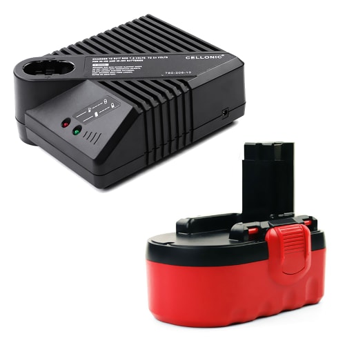 Batteri 18V, 3Ah, NiMH + Ladere for Bosch GSB 18 VE 2 Bosch PSR 18 VE 2 Batteri