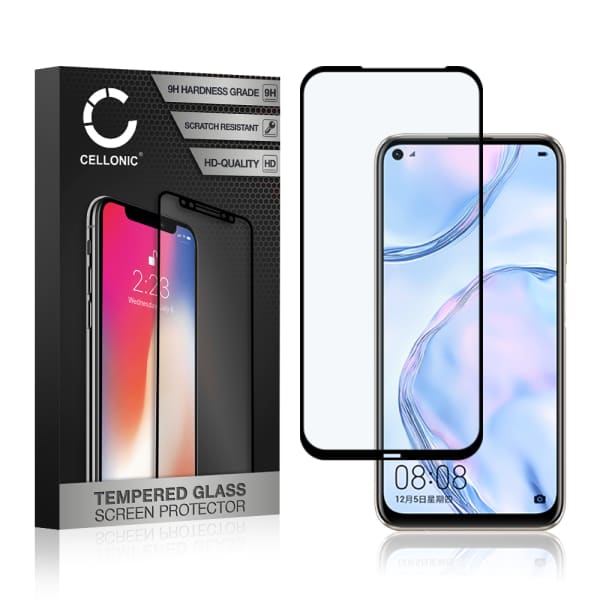 Vetro temperato CELLONIC per Huawei P40 Lite 4G, screen protector (3D Case-friendly 9H 0,33mm Full Glue) nero Pellicola salva schermo per telefono cellulare smartphone Vetro temperato CELLONIC per Huawei P40 Lite 4G, screen protector (3D Case-friendly 9H 0,33mm Full Glue) nero Pellicola salva schermo per telefono cellulare smartphone