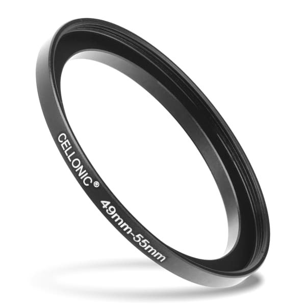 Sovitinrengas kameraan 49 mm - 55 mm, korotusrengas, matta musta step up ring Sovitinrengas kameraan 49 mm - 55 mm, korotusrengas, matta musta step up ring