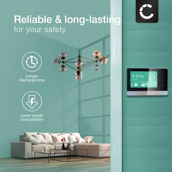 2x Battery for Ring Intercom, Ring Stick Up Cam, Ring Spotlight Cam, Ring Video Doorbell 2 6400mAh from CELLONIC