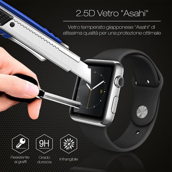 2x Vetrino protettivo 9H CELLONIC per Amazfit GTR 3 Pro, (3D Full Cover Screen protector 0,33mm per smartwacht, braccialetto fitness Full Glue), colore nero, pellicola salva-schermo di orologio smartwatch