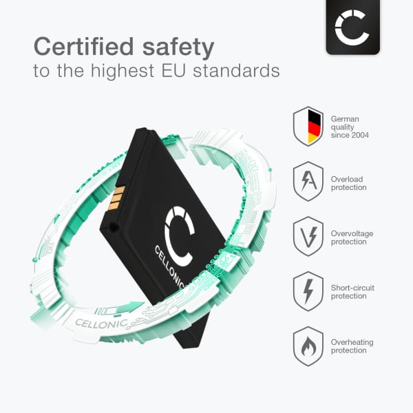 2x CELLONIC Replacement Phone Battery for AVM Fritz!Fon MT-F Fritz! Fon C5 C2 M2 BAK130506 312BAT006 Battery MT-F Batteries 750mAh