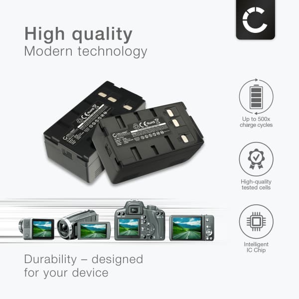 2x Akku kameraan Panasonic 	RCA BB700 - BN-V11U PV-BP15 (4200mAh, 6V) tuotemerkiltä subtel