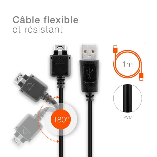 System-S Câble USB / Données Et Câble De Chargement Pour Dell