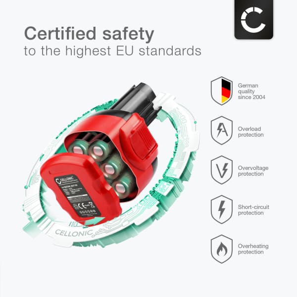 2x Battery for Bosch PSR 960, PSR9.6 ve-2,EXACT 6, GSR 9.6v Cordless Tools - 3Ah 9.6V NiMH 2607335461, 2607335272, 2607335707, 2607335707, BAT048 Battery Replacement