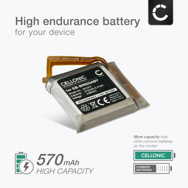 Battery for Samsung Galaxy Watch 5 Pro (SM-R920, SM-R925) - EB-BR925ABY (570mAh ) Replacement battery