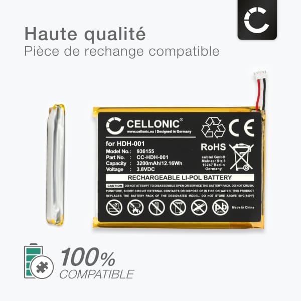 Batterie de remplacement HDH-001, HDH-002,HDH-003, HDH-A-BPHAT-C0 3200mAh pour Nintendo Switch Lite