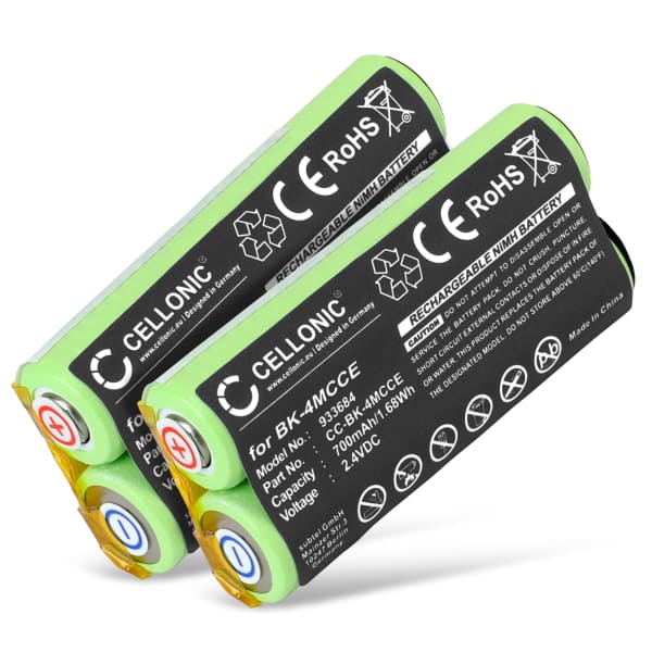 2x Battery for WATERPIK Sensonic Plus SR-3000 / Sensonic Plus SR-3000E - BK-4MCCE (700mAh) Replacement battery 2x Battery for WATERPIK Sensonic Plus SR-3000 / Sensonic Plus SR-3000E - BK-4MCCE (700mAh) Replacement battery