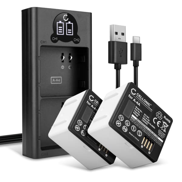 2x akku valvontakameraan Arlo Pro 4, Pro 3, Ultra, Ultra 2 - A-4A, 308-10069-01 vaihtoakku, 4800mAh + Tupla Laturi A-4A, 308-10069-01 2x akku valvontakameraan Arlo Pro 4, Pro 3, Ultra, Ultra 2 - A-4A, 308-10069-01 vaihtoakku, 4800mAh + Tupla Laturi A-4A, 308-10069-01