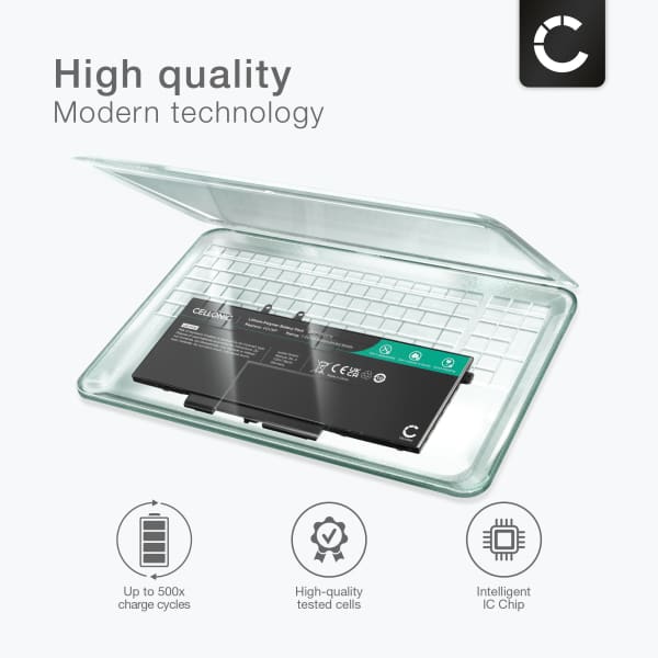 Akku tietokoneeseen Dell Latitude 14 5400 Series, 5400, 14 5410 Series, 14 5500 Series, 5510 Precision 3540 Series, 3540, Inspiron 15 7590 - 7.6V 8000mAh tuotemerkiltä CELLONIC