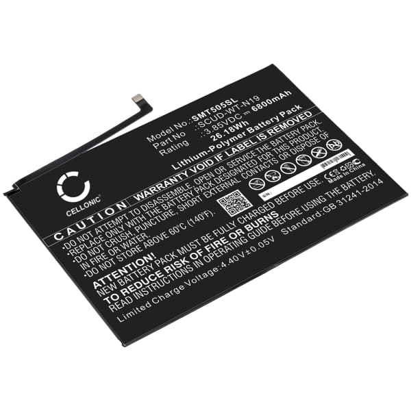 Batteria SCUD-WT-N19 per tablet Samsung Galaxy Tab A7 (SM-T500 / SM-T505) Ricambio 6800mAh + Set di strumento Sostituzione ottimale con strumenti di precisione per smontaggio facile