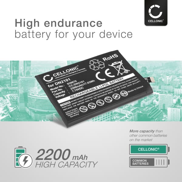 Akku kännykkään OnePlus Nord CE 5G - DN2101, 2200mAh, 7.74V vaihtoakku