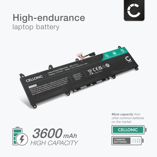 Battery for ASUS VivoBook S13 S330FA, S330UA, S330, S330FN, S330UN, X330FN, R330UN, X330FL, C31N1806, C31PIJ1 11.55V 3600mAh from CELLONIC