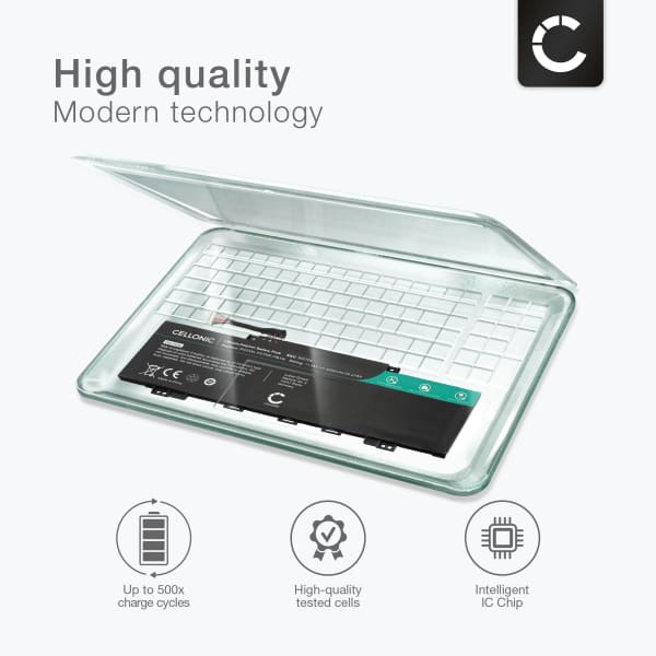 Akku tietokoneeseen HP Pavilion x360 14-EK, 14-DY, Aero 13, PC03, PC03XL, PC03043XL - 11.55V 3400mAh tuotemerkiltä CELLONIC
