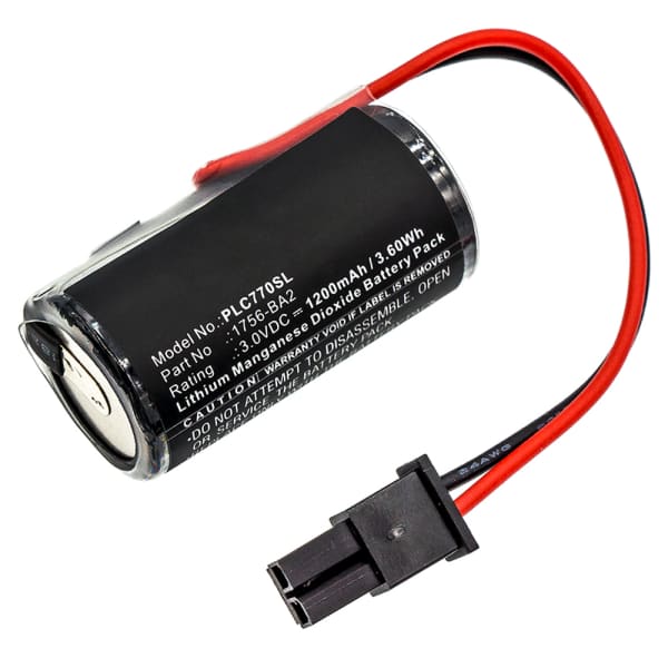 Battery for Allen-Bradley 1756 L61S / 1756 L62S / 1756 L63S / 1756-BA2 / 94811501 rev12 / ControlLogix 556x Series 1200mAh Battery Replacement 1756-BA2 Battery for Allen-Bradley 1756 L61S / 1756 L62S / 1756 L63S / 1756-BA2 / 94811501 rev12 / ControlLogix 556x Series 1200mAh Battery Replacement 1756-BA2