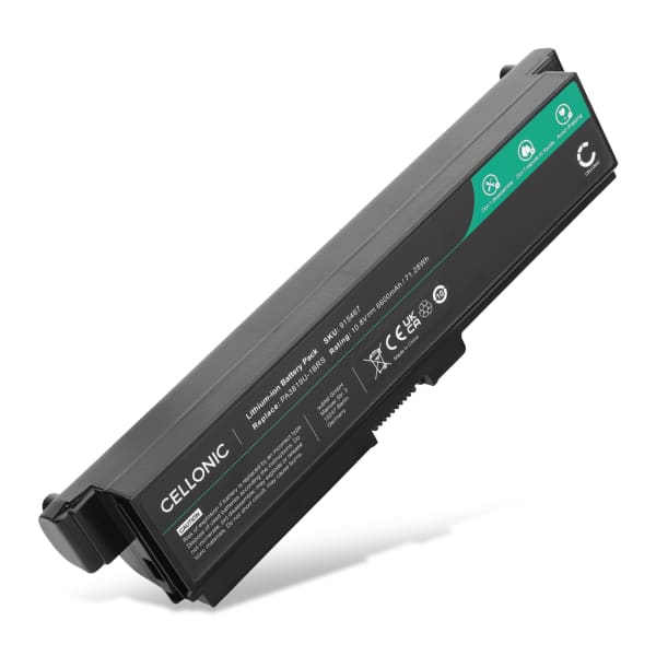 Battery for Toshiba Satellite C660, L750, L650, L655, L750D, L670D, A660, L770, PA3817U, PABAS228 10.8V 6600mAh from CELLONIC Battery for Toshiba Satellite C660, L750, L650, L655, L750D, L670D, A660, L770, PA3817U, PABAS228 10.8V 6600mAh from CELLONIC