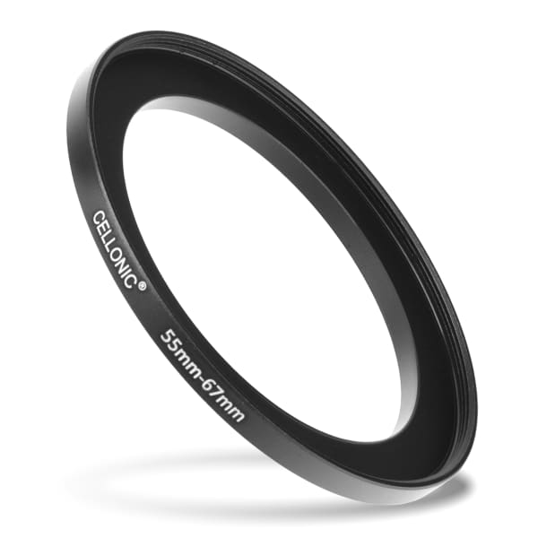 Sovitinrengas kameraan 55 mm - 67 mm, korotusrengas, matta musta step up ring Sovitinrengas kameraan 55 mm - 67 mm, korotusrengas, matta musta step up ring