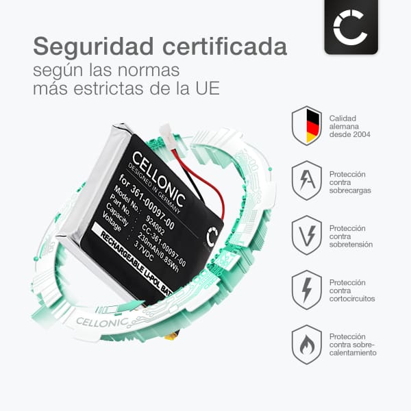 Batería para Smartwatch Garmin Fenix 5, Fenix 6X Pro, Fenix 6X