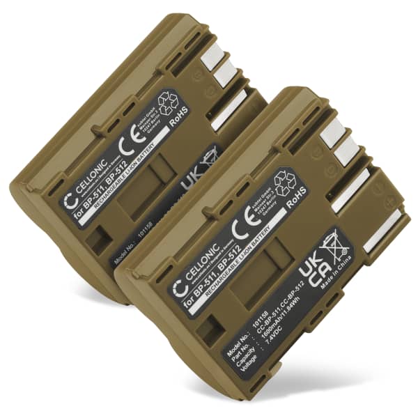 2x Battery for Canon 5D 40D 300D 30D 50D 20D, BP-511