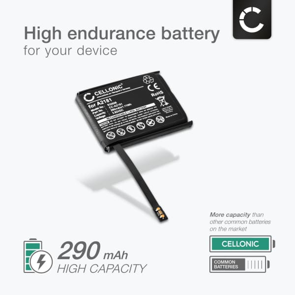 Battery for Apple Watch 5, Apple Watch SE - 44mm 290mAh from CELLONIC