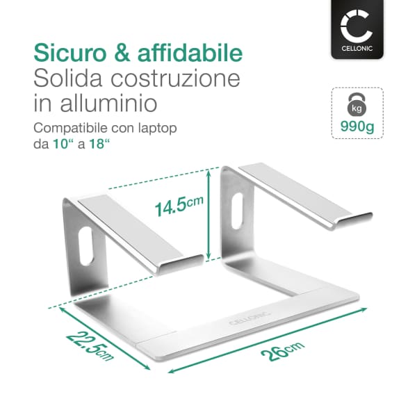 OYE Ini Supporto Per Laptop Pieghevole E Invisibile, PC Portatile Di - Foto 5