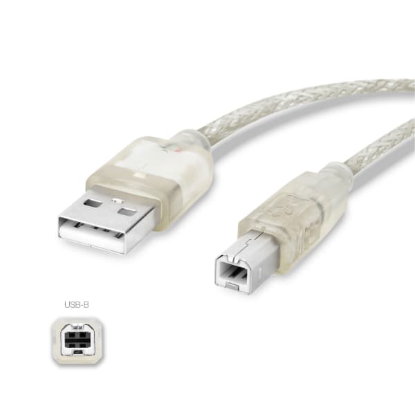 USB-johto laitteeseen Rode NT-USB / Podcaster - , 3m latausjohto. Läpinäkyvä PVC USB-kaapeli