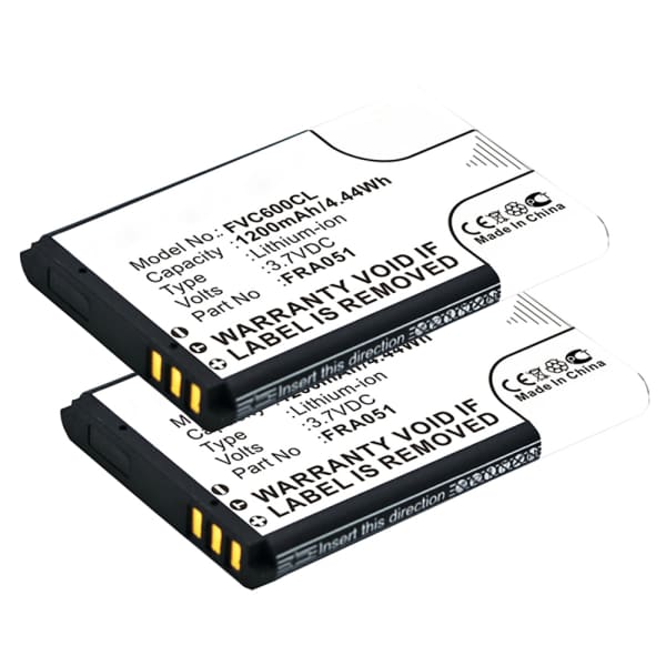 2x Battery for AVM Fritz Fon C6 - 1200mAh FRA051, 312BAT026 Battery Replacement Cordless Phone DECT IP 2x Battery for AVM Fritz Fon C6 - 1200mAh FRA051, 312BAT026 Battery Replacement Cordless Phone DECT IP