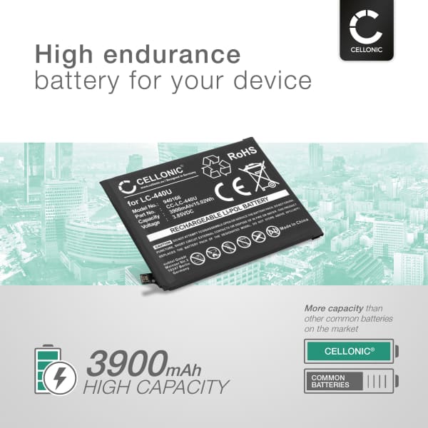 LC-440U Battery for Nokia 5.3 (TA-1223) Smartphone / Phone Battery Replacement - 3900mAh