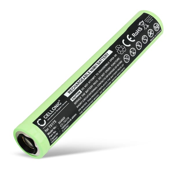 Battery for Streamlight Stinger / 76909 / 76606 / 76500 / 75301 / 75175 | Peli M9 Light / Lamp / Torch / Headlamp Battery Replacement - 1800mAh Battery for Streamlight Stinger / 76909 / 76606 / 76500 / 75301 / 75175 | Peli M9 Light / Lamp / Torch / Headlamp Battery Replacement - 1800mAh