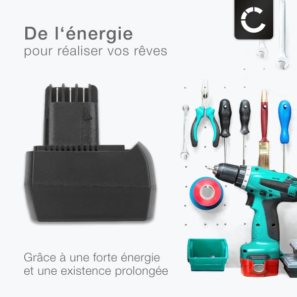 Vhbw 1x Batterie Compatible Avec Metabo PowerMaxx BS Quick Basic