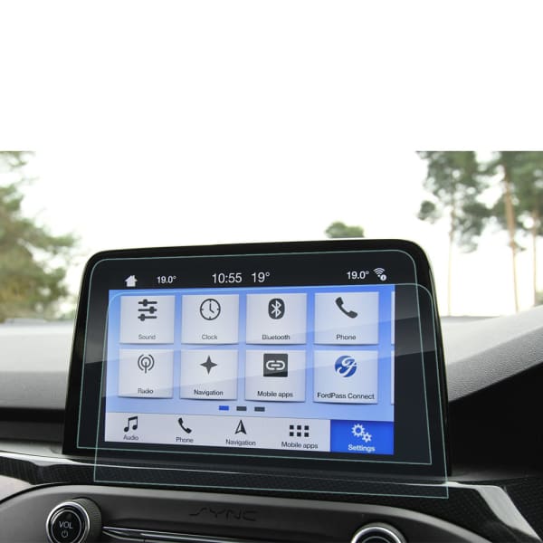 2x Screen protector glass Ford SYNC 3 - 8" - (Focus, Fiesta, Ka Plus, Kuga, Transit Custom) (2.5D, 9H, 0,33mm, Full Glue) Tempered Glass 2x Screen protector glass Ford SYNC 3 - 8" - (Focus, Fiesta, Ka Plus, Kuga, Transit Custom) (2.5D, 9H, 0,33mm, Full Glue) Tempered Glass