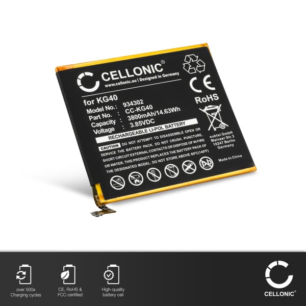 KG40 Battery for Motorola One Macro / Moto G8 Play Smartphone / Phone Battery Replacement - 3800mAh